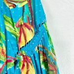 Farm Rio  Banana Sky Blouse Size XS NWT Tie Neck Swiss Dot Cotton Balloon Sleeve Photo 7