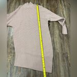 EXPRESS NWT Pink Ribbed Sweater Dress Small Cozy Fall Stretch Winter Warm Casual Photo 5