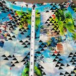 Seafolly Beach Summer Mid Rise Resort Rayon Ankle Tie Pants Blue Green Small Photo 10