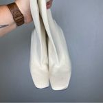 ZARA  | Cream Sock Heeled Boots with Chunky‎ Heel Size 35 or 5 Photo 1