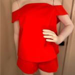 C/MEO COLLECTIVE  Orange Off-Shoulder Romper. #159 Photo 2