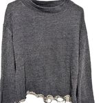 Vince Camuto Two by blue distressed long sleeve shirt size medium Photo 0