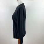 Ralph Lauren  Black Label Black Wool Blend Sweater Crew Neck Size M Preppy Luxe Photo 6