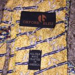 Yellow Floral Handmade Oxford Bleu Tie Belt One Size Photo 4
