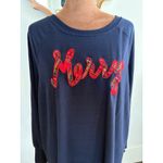 Philosophy Republic Clothing Merry Christmas Sweatshirt 2X/TTG Navy Photo 1