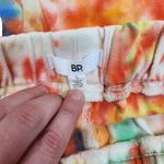 BP NWT . Womens Small Tye-Dye Elastic Waist Shorts Raw Hem Pockets HIgh Waist Photo 78