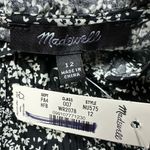 Madewell NWT Women's Smocked Crewneck Mini Dress in Floral Black Size 12 Photo 8