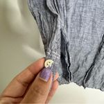 CP Shades  Joss Linen Button Up Shirt in Chambray Blue Photo 5