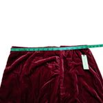 Anthropologie New With Tags Plus Size Burgundy Velvet Skirt Womens Size 16 Photo 2