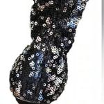 Sam Edelman Black Olson Galaxy Sequin Stiletto Sock Bootie Size 9.5 Sparkle Photo 8