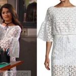 Milly  “Lydia” Floral Embroidered Lace Crop Photo 5