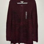 Dana Buchman  Red and Black Loose Fit Sweater Size XL NWT Photo 0