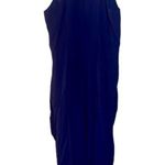 Yumi Kim Asymmetrical Ruched Midi Dress - Royal Blue Size L Photo 3