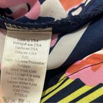 Pim + Larkin Anthropologie  Navy Floral Sleeveless Blouse Lightweight Top Size M Photo 4