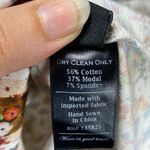 No. 6 | Scout Turtleneck in White & Beige Trellis Floral Print Sz Small Photo 13