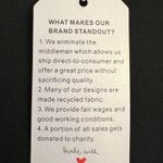 NWT Made with ❤️ Women’s Black & White Long Sleeve Tshirt Dress Size Large Photo 2