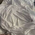 SheIn long sleeve white sheer top Photo 0