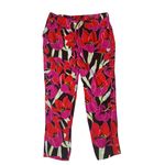 Kate Spade size 6 Red Pink Floral Pants tropical Hutton Rio de Janeiro farm Photo 1
