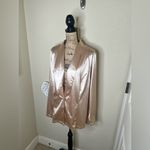 NTM: Savanna Jane NWT Satin Champagne Colored Soft Blazer Size 1X Gold Photo 4
