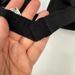 Free People  Black Criss Cross Ring Detail Triangle Bralette Top Photo 5