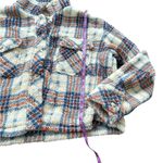 Thread & Supply Multicolor Plaid Teddy Jacket Blue Size L Photo 4
