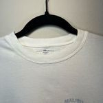 Brandy Melville Malibu California USA Cropped T-Shirt White Long Sleeve FLAW OS Photo 1