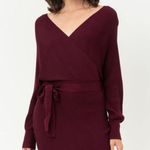 Love Tree Ribbed Balloon Sleeve Sweater Dress Photo 0