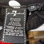 7 For All Mankind Womens Black White Polka Dot High Waist Slim Kick Jeans 29 Photo 4