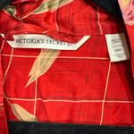 Victoria's Secret Vintage  XS/S Red Floral Silk Robe Tied Pockets Luxury Sexy Y2K Photo 6