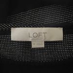 Loft Dress Womens Medium Black White Dot Wide Stripe Shift Neutral Minimalist Photo 4