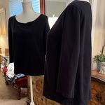 Eileen Fisher Black Long Sleeve Top Photo 4