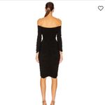 Norma Kamali  Off Shoulder Slinky Dress in Black Photo 2