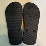 Floral Black Flip Flops Size 5 Photo 5