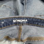 Sonoma Blue Jean Mom Shorts with Cuffed Hem and Relaxed Fit Size 10 Photo 4