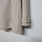 Wilfred Free Aritzia Shearling Lined Wool Coat XS Beige Zip Jacket Menchi Fabric Photo 1
