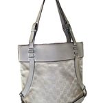 Gucci EUC   Monogram Calfskin Tote White with Cert. of Authenticity Photo 2