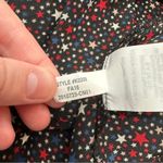 Madewell  Silk Ruffle-Hem Wrap Long‎ Sleeve Top in Starry Night Size M Photo 9