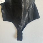 Knix Paypaya Black Box Thong Bodysuit Leather Shiny Size XL New Photo 6