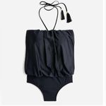 J.Crew  Draped Blouson One-Piece Swim Suit Black Size 24 Photo 1
