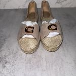 Coach Dillon Suede Espadrille Beige 8.5 B (M) $200 MSRP Photo 5