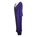 Oleg Cassini 
Three-Quarter Sleeve Wrap Front Sheath Gown
Size 22W Color:eggplant Photo 4