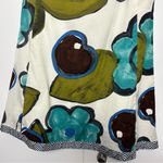 Anthropologie Maeve Strapless Floral Dress Turquoise White Photo 3