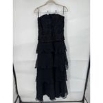 Jovani VTG  100% Silk‎ Beaded Whimsigoth Dark Romantic Maxi Dress Women 10 Black Photo 1