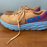 Hoka ‎ Women’s Rincon 3 Running Workout Athletic Shoes 7.5B Orange Pink Blue Photo 0