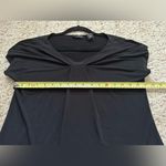 New York and Company Womens Top Size S Black Blouse Cap Sleeve Shirt Photo 4