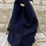 JEAN PAUL GAULTIER Navy Nautical Canvas Duffle Backpack Photo 2