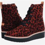 Dr. Scholls Dr. Scholl’s Animal Print Platform Lace Up Mid Calf Booties - size 9 Photo 0