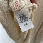 Caslon  Rib Knit V-Neck Pullover High Low Hem Tunic Side Slits Cream Size XL Photo 13