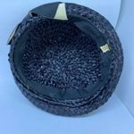 Vintage Union Made Blue Hat with Blue & Cream Bow Size 23 Photo 5