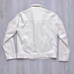 Alfani Women's White Fleece Bomber Jacket M Photo 4